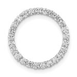 14k White Gold 1/2 carat Diamond Circle Chain Slide