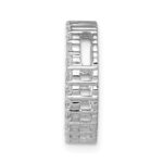14k White Gold 1/2 carat Diamond Circle Chain Slide - Image 2
