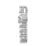 14k White Gold 1 carat Lab Grown Diamond VS/SI+ G+ Complete Cross Chain Slide Pendant - Image 2