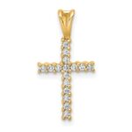 10K 1/6ct. Diamond Latin Cross Pendant