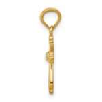 14k Diamond Accented Cross Pendant - Image 2