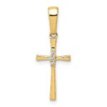 14K .02 carat Diamond Cross Pendant