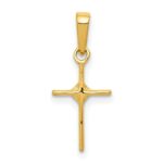 10K Small .01ct. Diamond Cross Pendant - Image 3