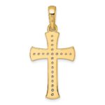 14k  3/8 carat Diamond Cross Pendant - Image 3