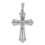 10K White Gold 1/8ct. Diamond Passion Cross Pendant - Image 3