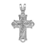 14k White Gold 7/8 carat Diamond Cross Pendant - Image 3