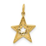 14k 1/20 carat Diamond Star Charm - Image 3