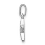 14k White Gold 1/10 carat Lab Grown Diamond VS/SI+ G+ Complete Cluster Star Pendant - Image 2