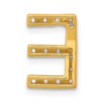 10K  Diamond Letter E Initial Charm - Image 3