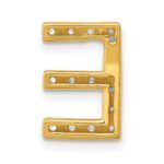 14K  Diamond Letter E Initial Charm - Image 3