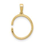 14K Diamond Letter C Initial Pendant - Image 4
