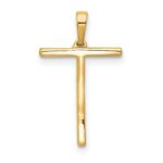 14K Diamond Letter T Initial Pendant - Image 4