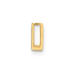 14k Polished Triangle Chain Slide - Image 2
