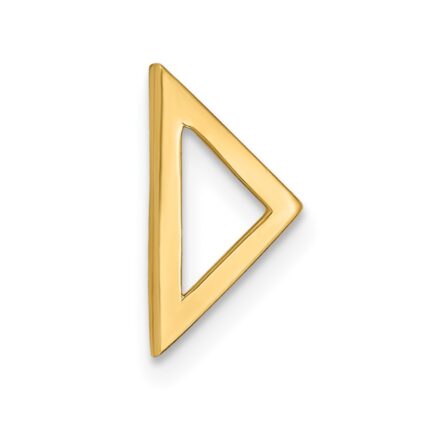 14k Polished Triangle Chain Slide