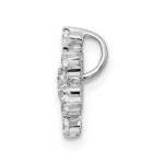 14k White Gold 1/2 carat Lab Grown Diamond VS/SI+ G+ Complete Star Chain Slide Pendant - Image 2