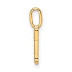 10K Diamond Letter F Initial Pendant - Image 2