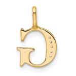 10K Diamond Letter G Initial Pendant - Image 3