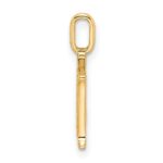 14k Diamond Letter M Initial Pendant - Image 2