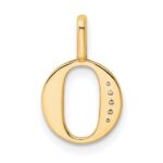 10K Diamond Letter O Initial Pendant - Image 3
