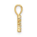 14K Diamond Number 2 Pendant - Image 2