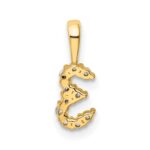 14K Diamond Number 3 Pendant - Image 4