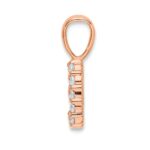 14k Rose Gold Diamond Number 9 Pendant - Image 2