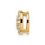 14k 3/8 carat Lab Grown Diamond VS/SI+ G+ Complete Chain Slide Pendant - Image 2