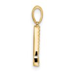 14K Diamond Letter L Initial Pendant - Image 2