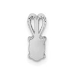 Sterling Silver Rhodium-plated White Topaz Pendant - Image 4