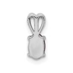 Sterling Silver Rhodium-plated Created Ruby Pendant - Image 4
