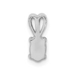 Sterling Silver Rhodium-plated Aquamarine Pendant - Image 4