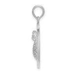 De-Ani Sterling Silver Rhodium-Plated Charleston with Pineapple Circle Pendant - Image 2