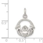 Sterling Silver Claddagh Charm - Image 3
