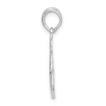 De-Ani Sterling Silver Rhodium-Plated Polished Anchor Pendant - Image 2