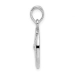 De-Ani Sterling Silver Rhodium-Plated Polished Sand Dollar Pendant - Image 2