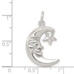 Sterling Silver Moon & Star Pendant - Image 3