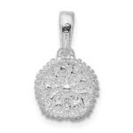 De-Ani Sterling Silver Rhodium-Plated Sand Dollar with 14k Starfish Pendant - Image 4