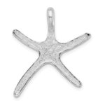 De-Ani Sterling Silver Rhodium-Plated Dancing Starfish with 14k Accent Slide - Image 4