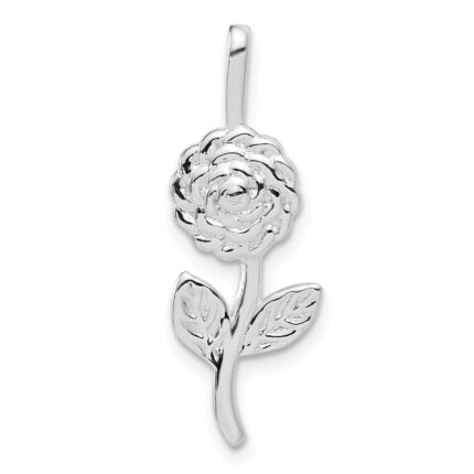 Sterling Silver Rose Pendant