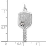 Sterling Silver Enamel Pickleball Charm - Image 4