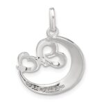 Sterling Silver Heart Believe in Yourself Pendant - Image 4
