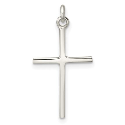 Sterling Silver Polished Cross Pendant