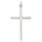 Sterling Silver Polished Cross Pendant