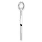 Sterling Silver Rhodium-plated Polished Solid Saint Anthony Pendant - Image 2