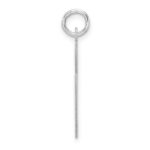 Large Sterling Silver Rhodium-plated Fancy Script Letter G Initial Charm - Image 2