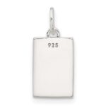 Sterling Silver E-coated Rose Charm - Image 3