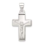Sterling Silver Polished Crucifix Cross Pendant