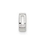 Sterling Silver E-coated Letter J Slide Charm - Image 2