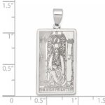 Sterling Silver The High Priestess Tarot Card Pendant - Image 4