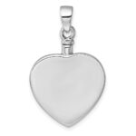 Sterling Silver Rhodium-plated Polished Enameled ALWAYS IN MY HEART Ash Holder Pendant - Image 3